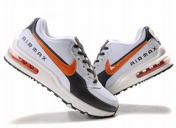 New Men'S Nike Air Max Ltd Black/ White/Orangered